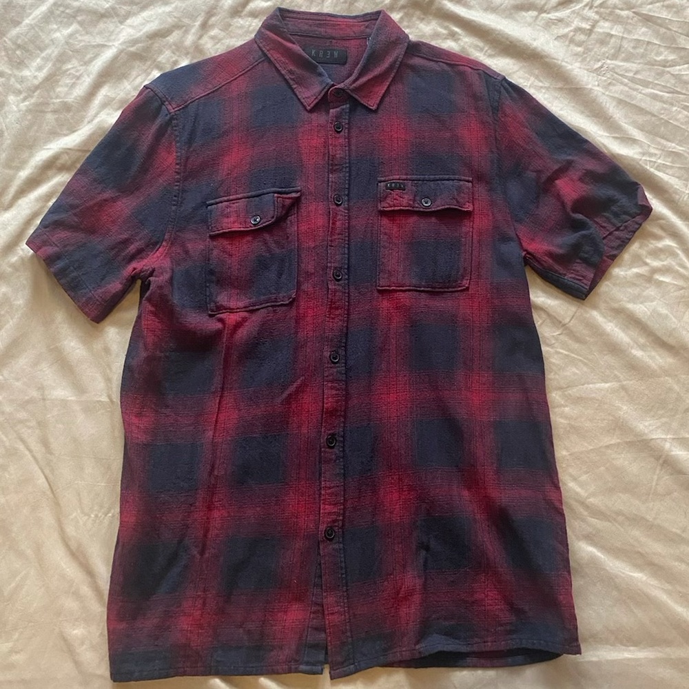 Krew, short sleeve flannel shirt